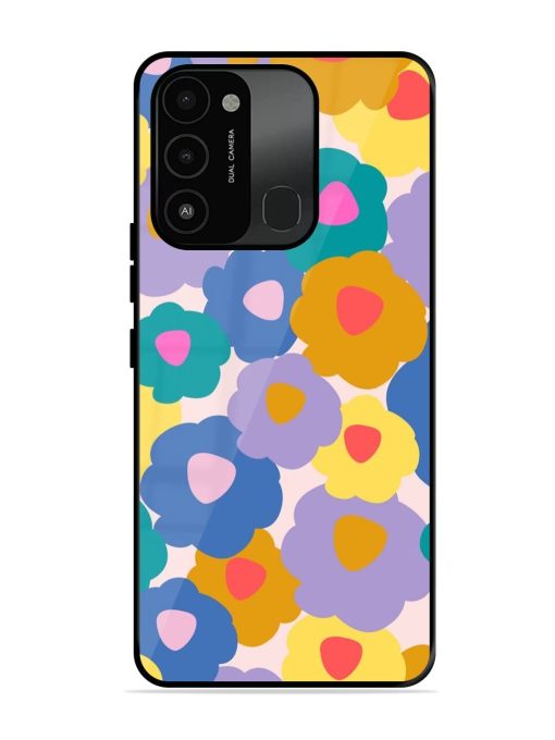 Flower Power Glossy Soft Edge Case for Tecno Spark 8C