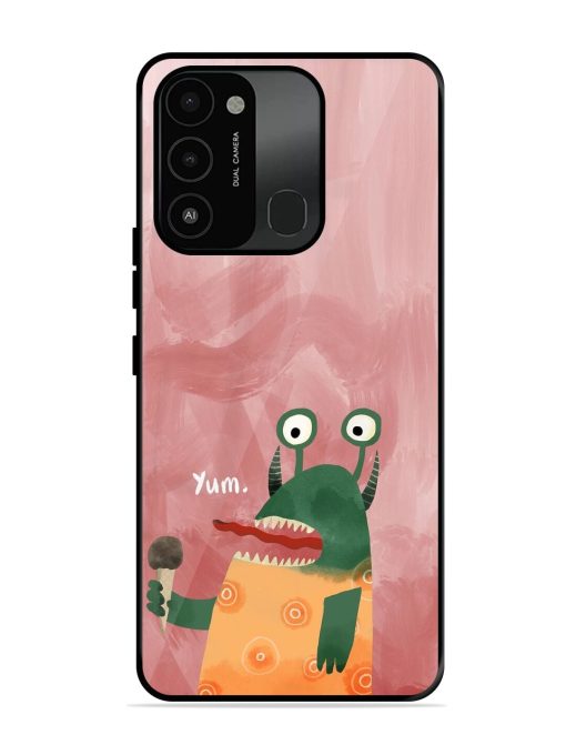 Hungry Monster Glossy Soft Edge Case for Tecno Spark 8C Chachhi