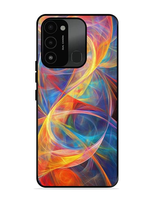 Cosmic Currents Glossy Soft Edge Case for Tecno Spark 8C Chachhi