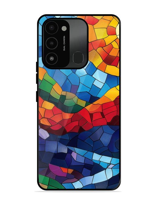 Mosaic Sunset Glossy Soft Edge Case for Tecno Spark 8C Chachhi