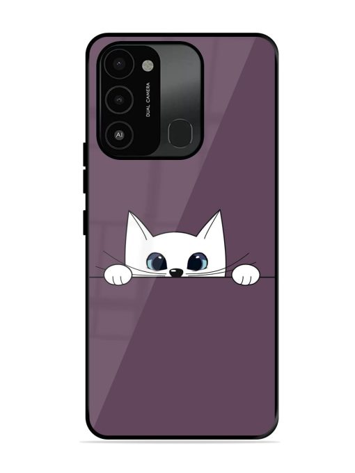 Peek-A-Boo Kitty Glossy Soft Edge Case for Tecno Spark 8C Chachhi