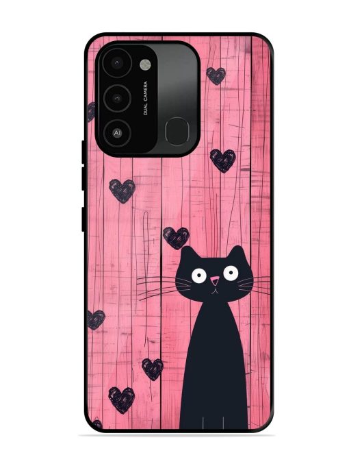 Feline Valentine'S Day Glossy Soft Edge Case for Tecno Spark 8C Chachhi