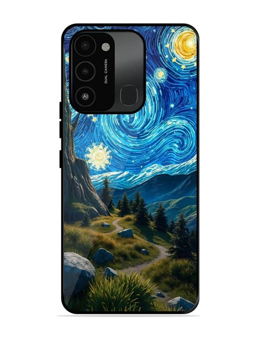 Starry Night In The Shire Glossy Soft Edge Case for Tecno Spark 8C Chachhi