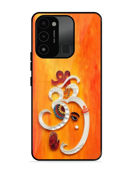 Ganesha In Quilling Art Glossy Soft Edge Case for Tecno Spark 8C Chachhi