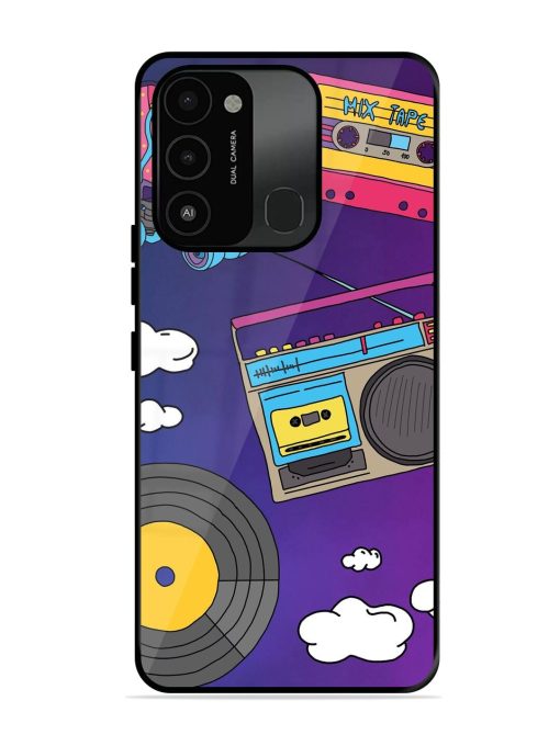 Retro Vibes Glossy Soft Edge Case for Tecno Spark 8C Chachhi