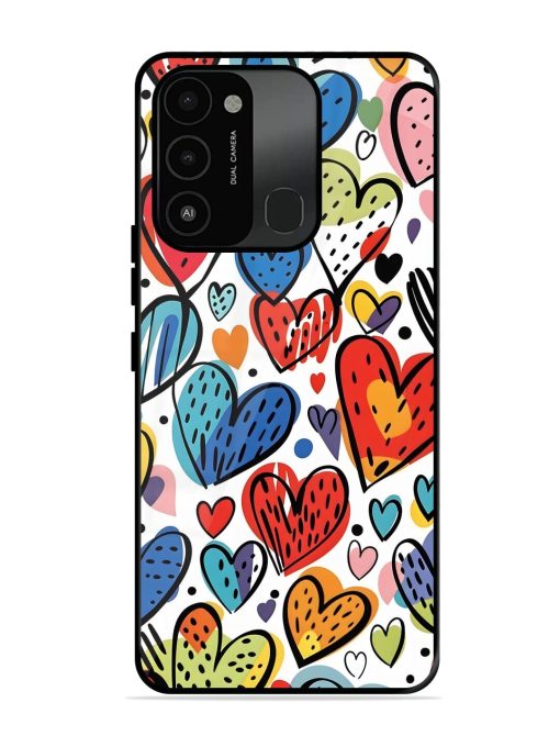 Heartfelt Harmony Glossy Soft Edge Case for Tecno Spark 8C Chachhi