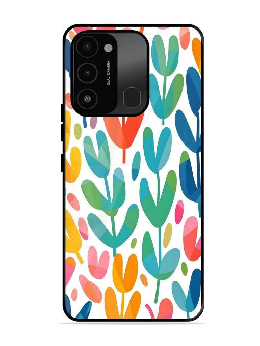 Rainbow Of Blooms Glossy Soft Edge Case for Tecno Spark 8C Chachhi