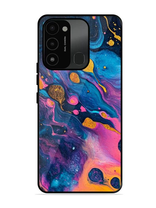 Cosmic Swirl Glossy Soft Edge Case for Tecno Spark Go (2022) Chachhi