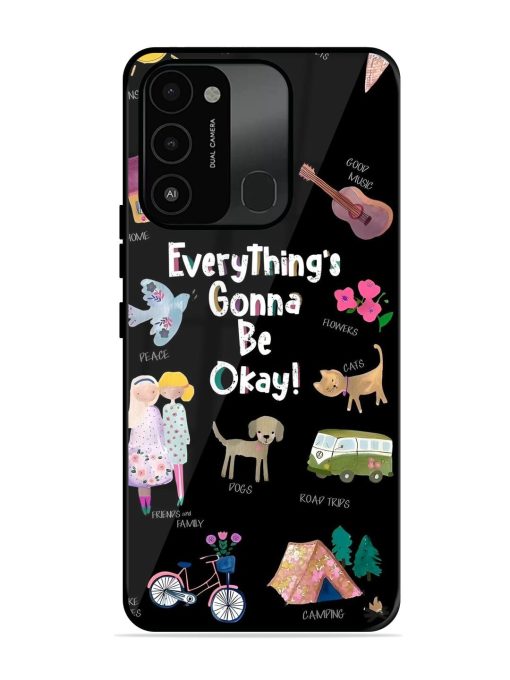 Everything'S Gonna Be Okay Glossy Soft Edge Case for Tecno Spark Go (2022) Chachhi