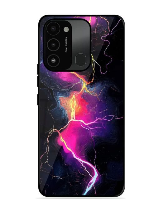 Electric Dreams Glossy Soft Edge Case for Tecno Spark Go (2022) Chachhi