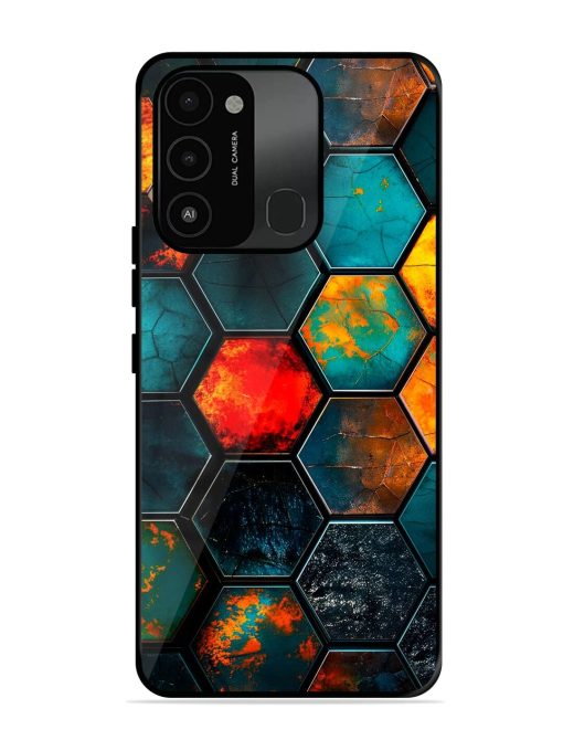 Hexagon Hive Glossy Soft Edge Case for Tecno Spark Go (2022) Chachhi