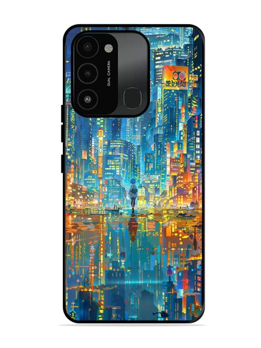 Neon Metropolis Glossy Soft Edge Case for Tecno Spark Go (2022) Chachhi