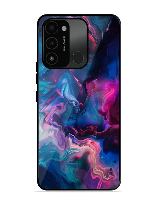 Cosmic Swirl Glossy Soft Edge Case for Tecno Spark Go (2022) Chachhi