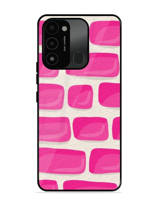 Pink Brick Wall Glossy Soft Edge Case for Tecno Spark Go (2022) Chachhi