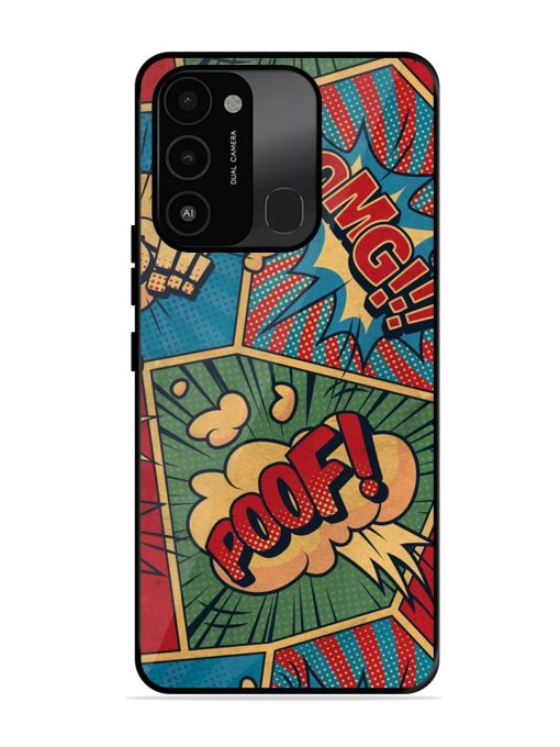 Comic Book Chaos Glossy Soft Edge Case for Tecno Spark Go (2022)