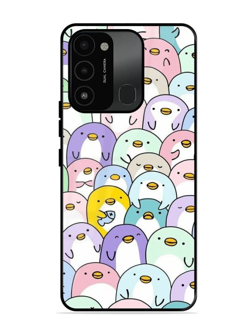 Penguin Party Glossy Soft Edge Case for Tecno Spark Go (2022) Chachhi