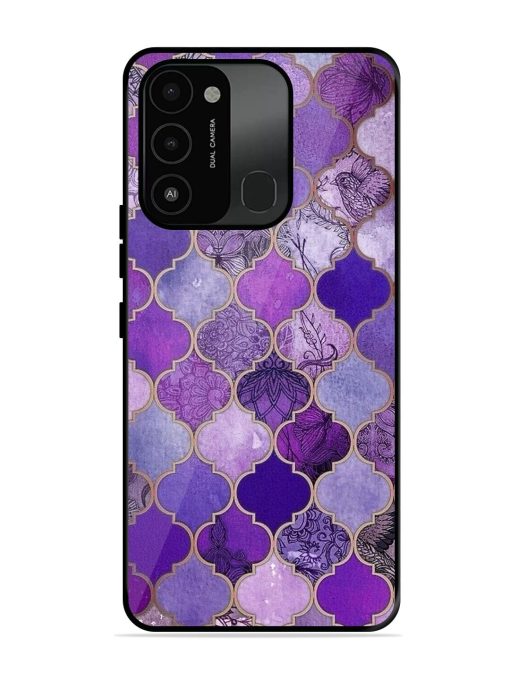 Purple Mosaic Magic Glossy Soft Edge Case for Tecno Spark Go (2022) Chachhi