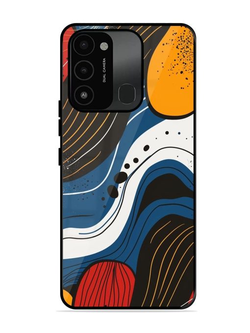 Abstract Expression Glossy Soft Edge Case for Tecno Spark Go (2022)