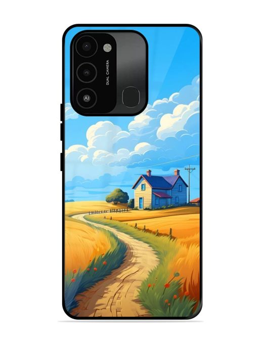 Countryside Cottage Glossy Soft Edge Case for Tecno Spark Go (2022) Chachhi