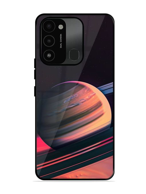 Neon Saturn Glossy Soft Edge Case for Tecno Spark Go (2022) Chachhi