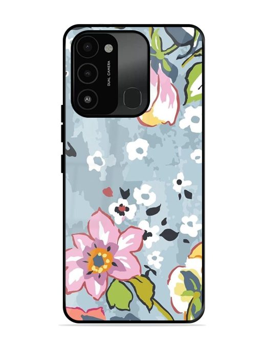 Floral Fantasy Glossy Soft Edge Case for Tecno Spark Go (2022) Chachhi