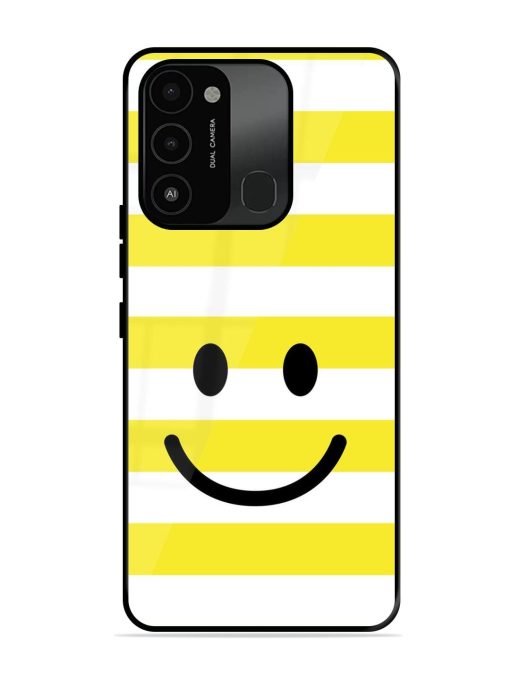 Smiling Stripes Glossy Soft Edge Case for Tecno Spark Go (2022)