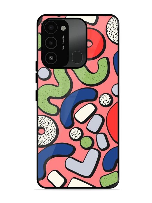 Groovy Geometric Shapes Glossy Soft Edge Case for Tecno Spark Go (2022) Chachhi