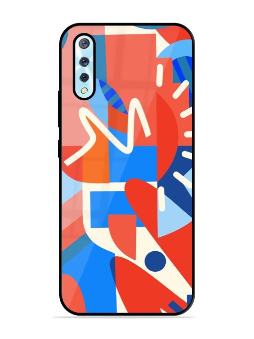 Abstract Harmony Glossy Soft Edge Case for Vivo S1 Chachhi