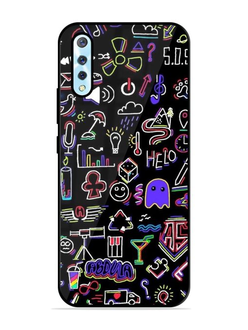 Neon Doodle Glossy Soft Edge Case for Vivo S1 Chachhi