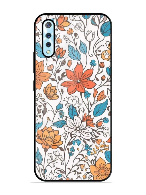 Floral Symphony Glossy Soft Edge Case for Vivo S1 Chachhi