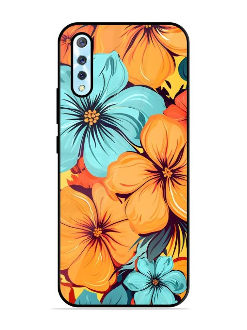 Tropical Bloom Glossy Soft Edge Case for Vivo S1