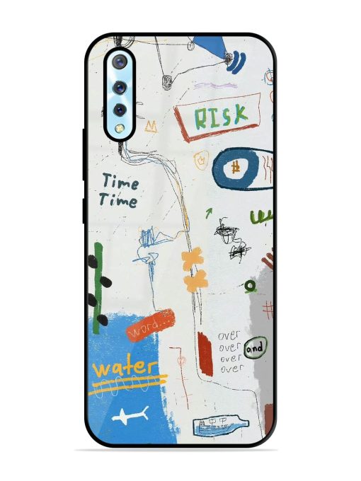 Mind Map Madness Glossy Soft Edge Case for Vivo S1