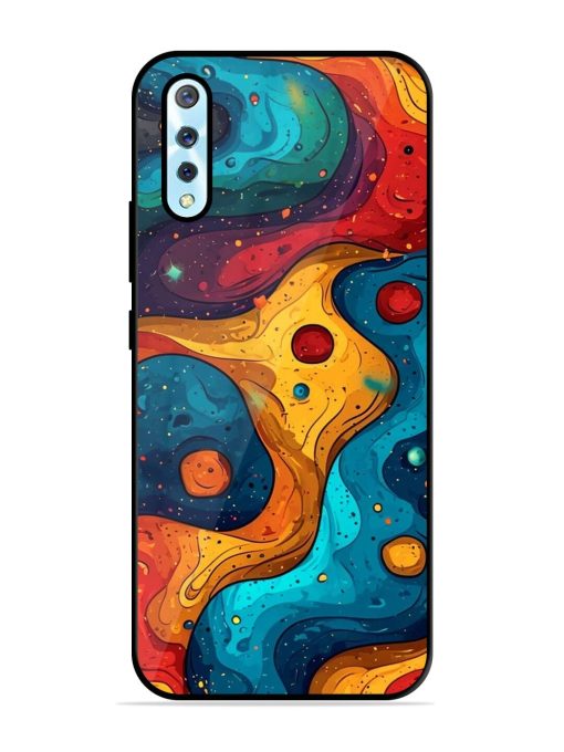 Cosmic Swirl Glossy Soft Edge Case for Vivo S1