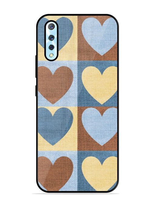 Hearts On Canvas Glossy Soft Edge Case for Vivo S1 Chachhi