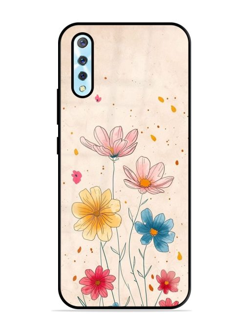 Delicate Bloom Glossy Soft Edge Case for Vivo S1 Chachhi