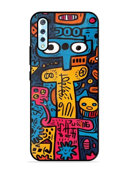 Doodletopia Glossy Soft Edge Case for Vivo S1 Chachhi