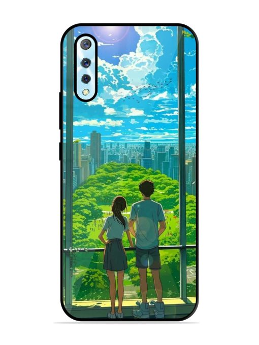 Cyberpunk Dreamscape Glossy Soft Edge Case for Vivo S1 Chachhi