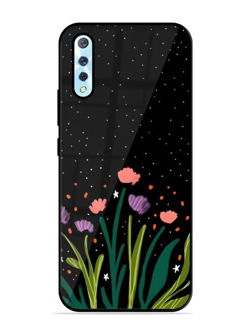 Midnight Bloom Glossy Soft Edge Case for Vivo S1 Chachhi