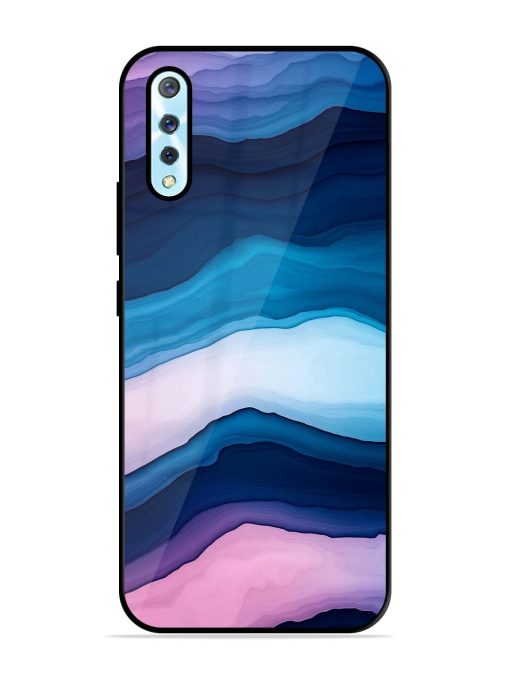 Oceanic Layers Glossy Soft Edge Case for Vivo S1 Chachhi