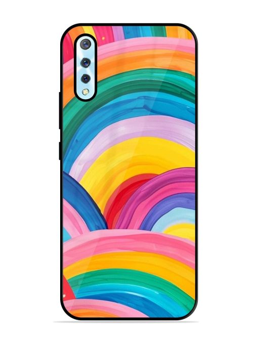 Rainbow Symphony Glossy Soft Edge Case for Vivo S1 Chachhi