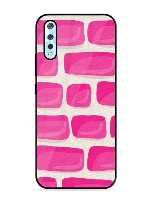 Pink Brick Wall Glossy Soft Edge Case for Vivo S1 Chachhi