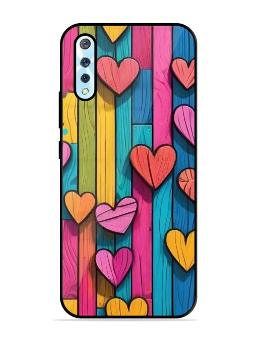 Rainbow Of Hearts Glossy Soft Edge Case for Vivo S1 Chachhi