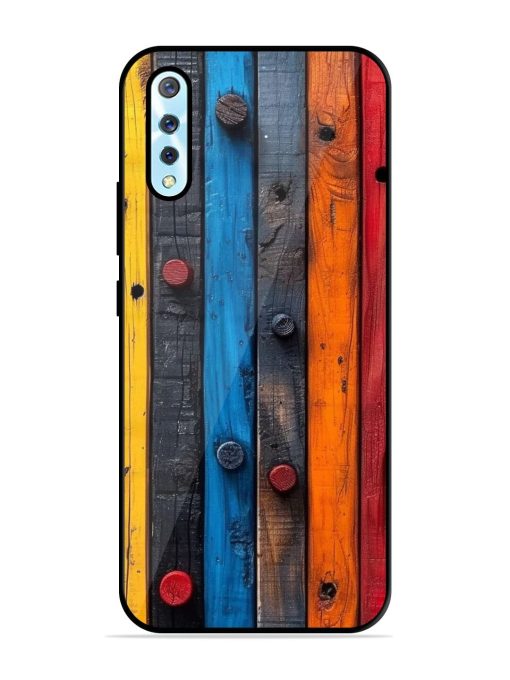 Rainbow Plank Glossy Soft Edge Case for Vivo S1 Chachhi