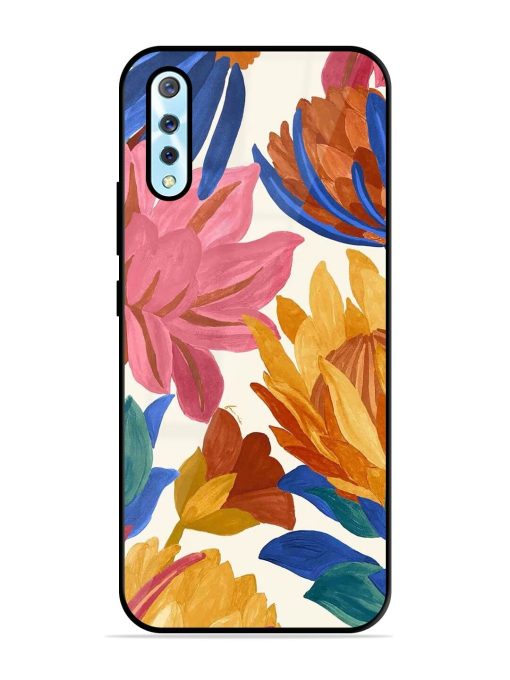 Blooming Tapestry Glossy Soft Edge Case for Vivo S1 Chachhi