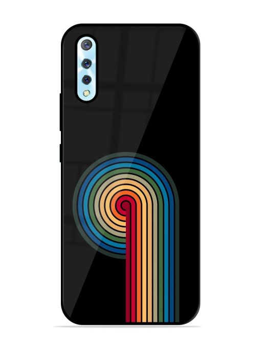 Rainbow Ripple Glossy Soft Edge Case for Vivo S1 Chachhi