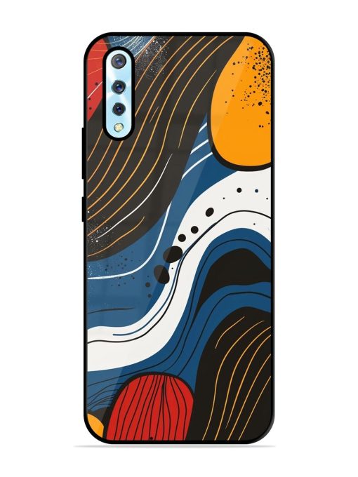 Abstract Expression Glossy Soft Edge Case for Vivo S1 Chachhi