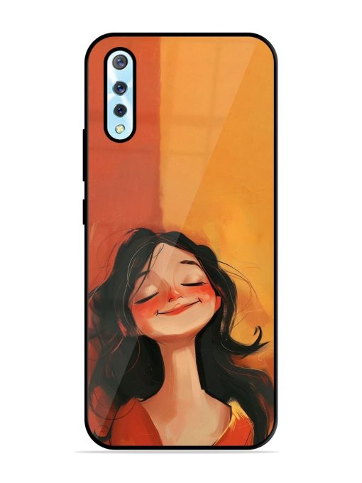 Neon Girl Glossy Soft Edge Case for Vivo S1 Chachhi