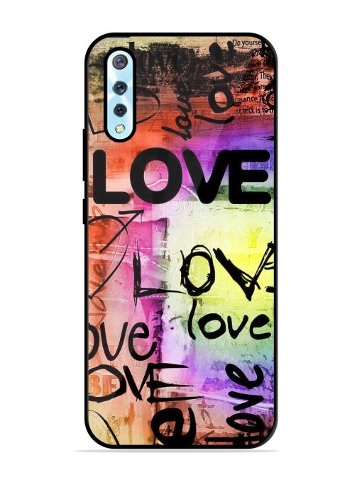 Love Graffiti Glossy Soft Edge Case for Vivo S1 Chachhi