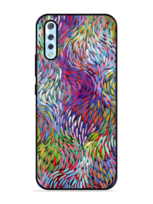 Vibrant Waves Glossy Soft Edge Case for Vivo S1 Chachhi