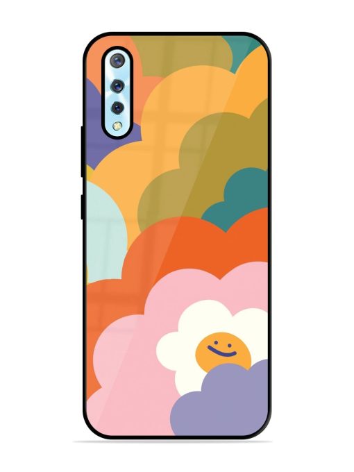 Happy Flower Power Glossy Soft Edge Case for Vivo S1 Chachhi